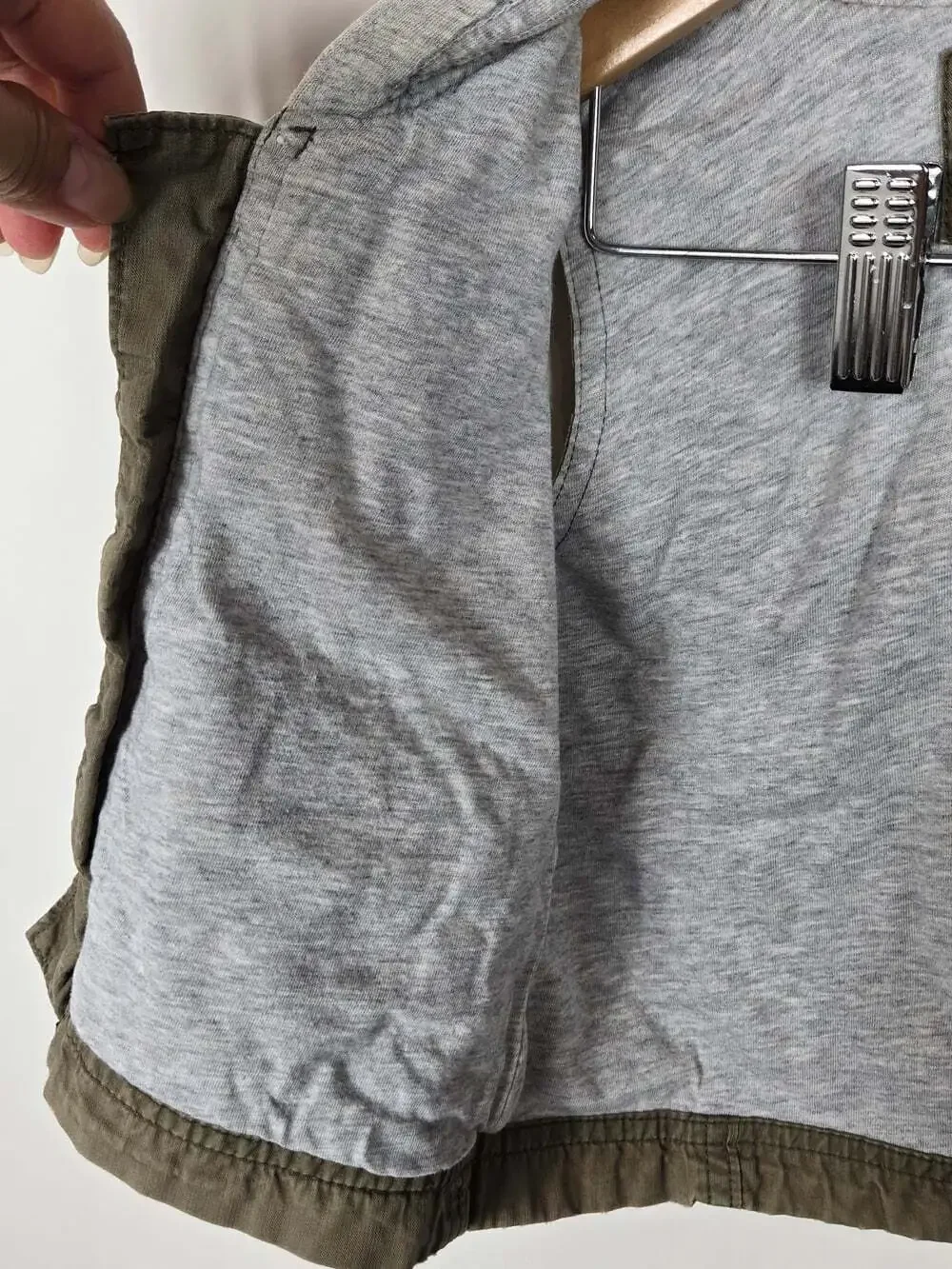 Baby Gap 18-24M Olive Utility Cargo Hooded Vest Military Gorpcore
